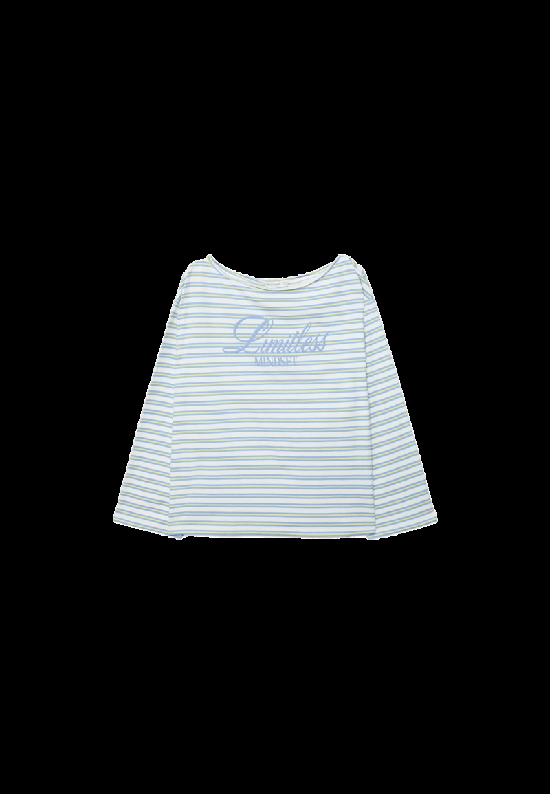 Футболка в полоску с длинными рукавами