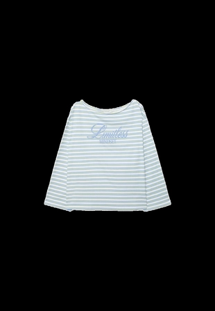 Футболка в полоску с длинными рукавами- Заказать в России