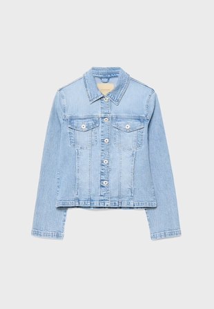 Джинсовая куртка облегающего кроя- Заказать в России