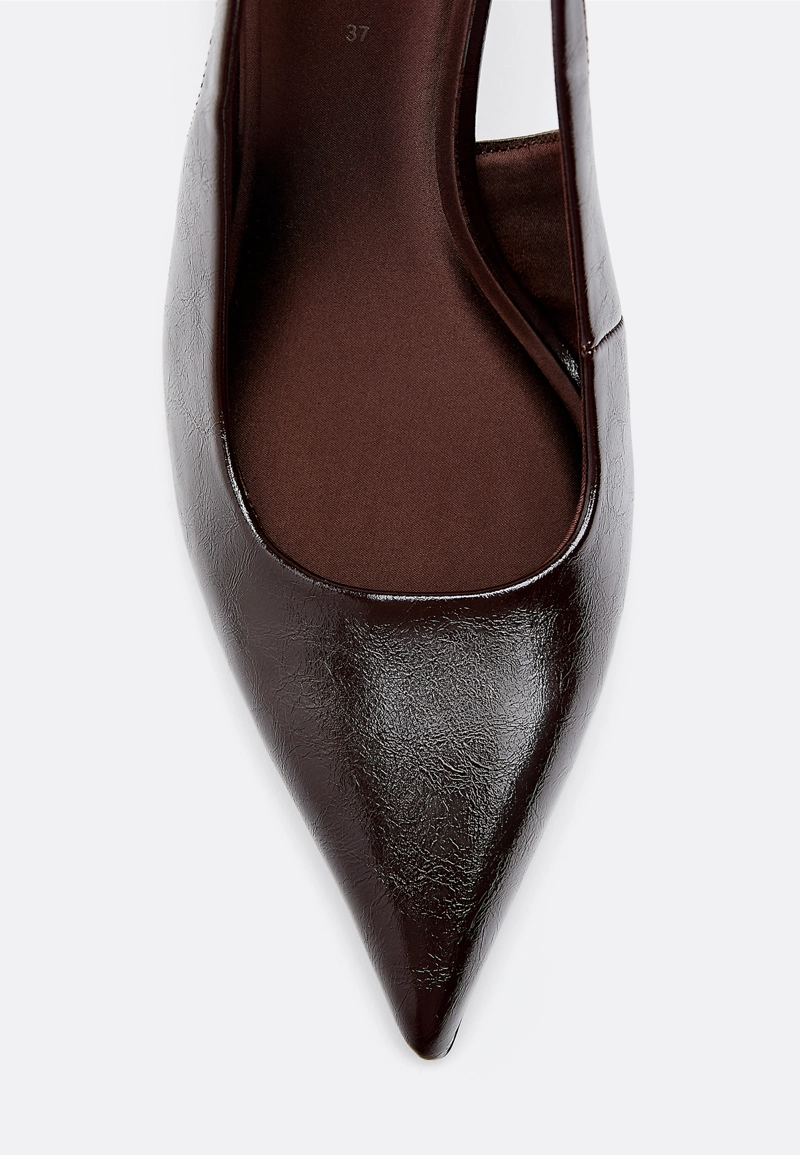 Туфли-мюли на каблуке