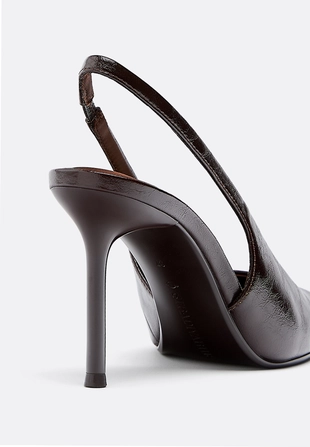 Туфли-мюли на каблуке- Заказать в России