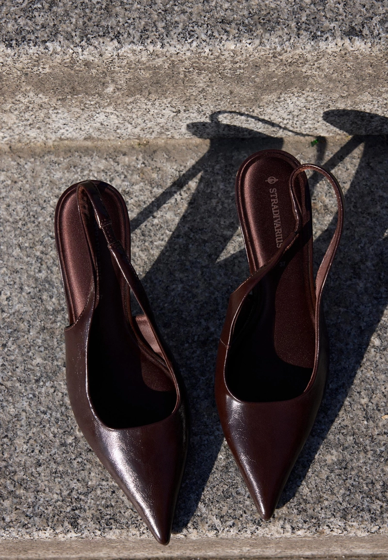 Туфли-мюли на каблуке