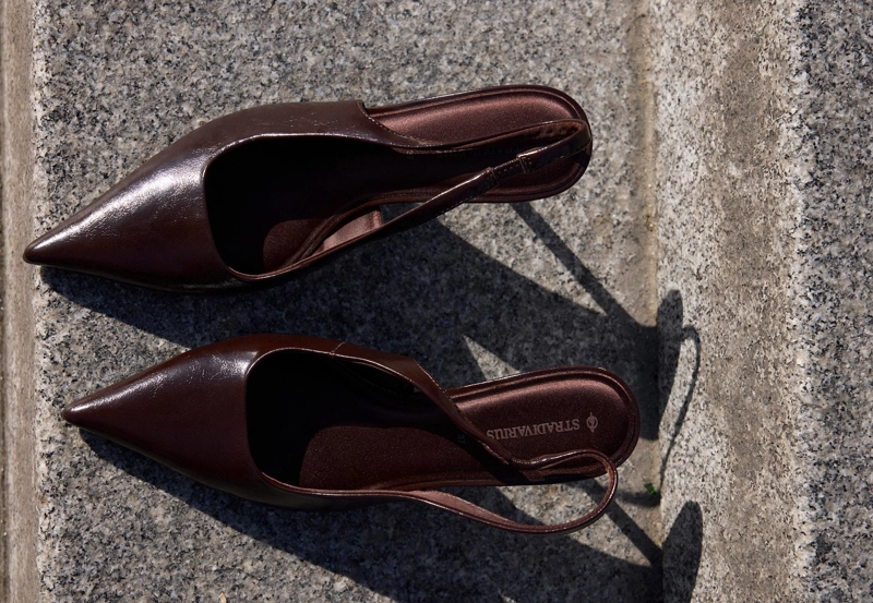 Туфли-мюли на каблуке