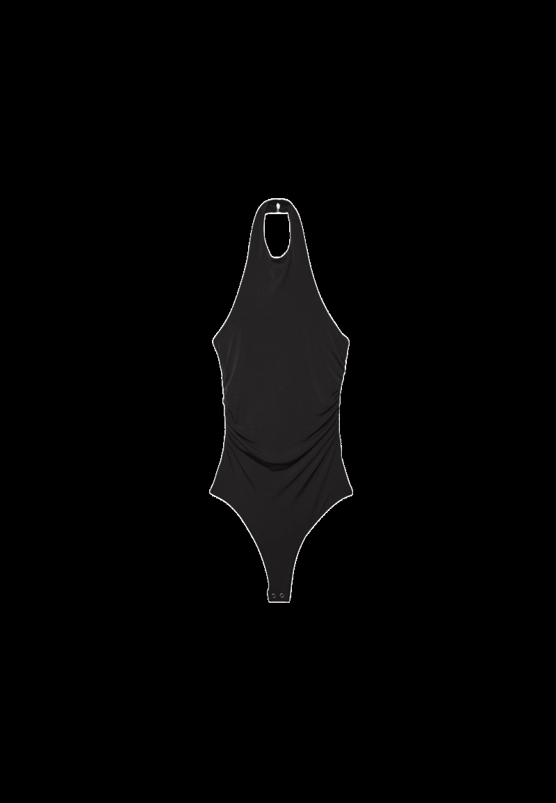 Боди с горловиной халтер