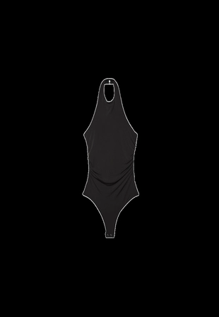 Боди с горловиной халтер- Заказать в России