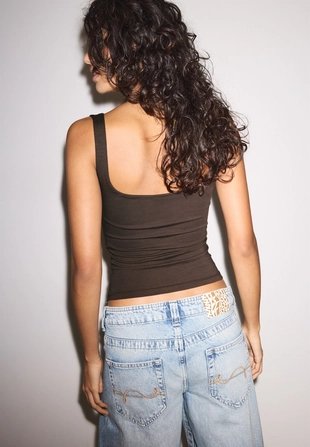 Wide strap top- Заказать в России