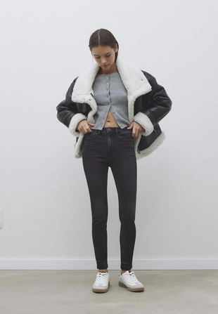 High Waist Denim Basic Corto Online- Заказать в России