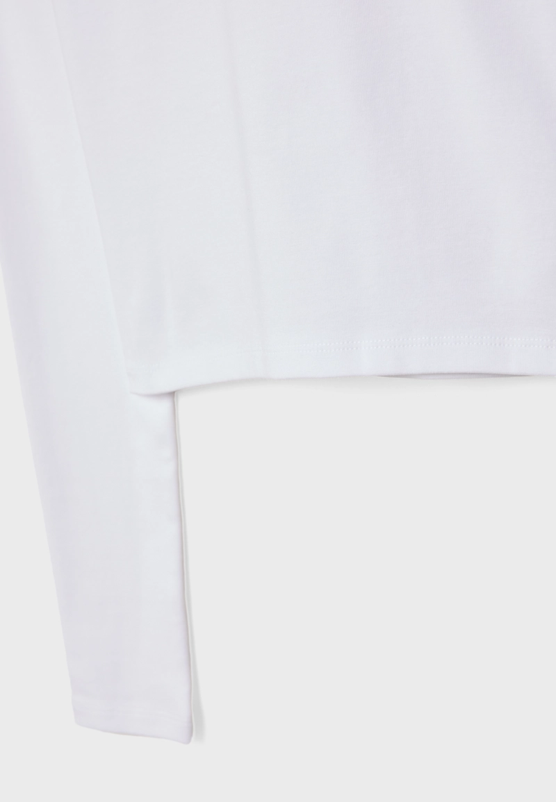 Базовая хлопковая футболка с длинными рукавами