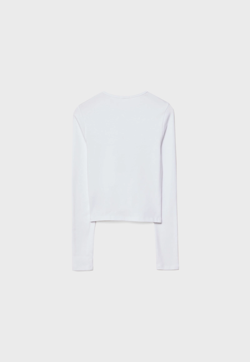 Базовая хлопковая футболка с длинными рукавами