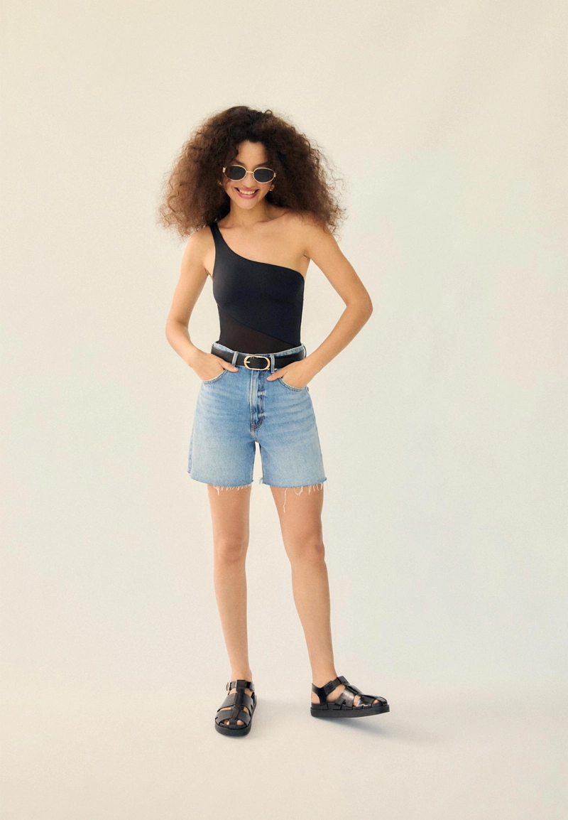 Длинные джинсовые шорты D93