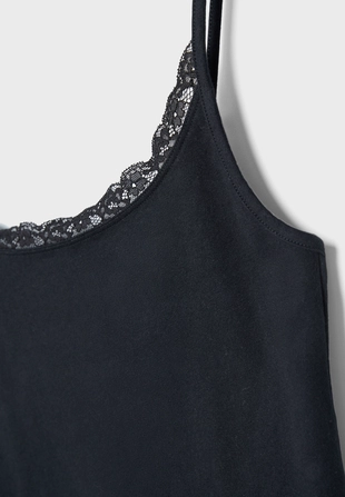 Топ на бретелях с кружевом- Заказать в России