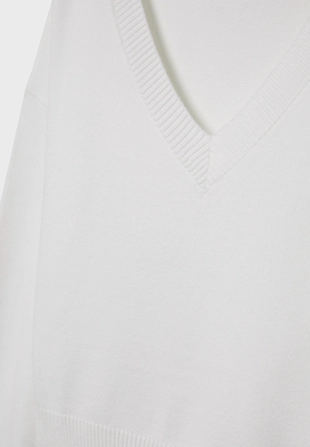 Vneck batwing sleeve jumper- Заказать в России