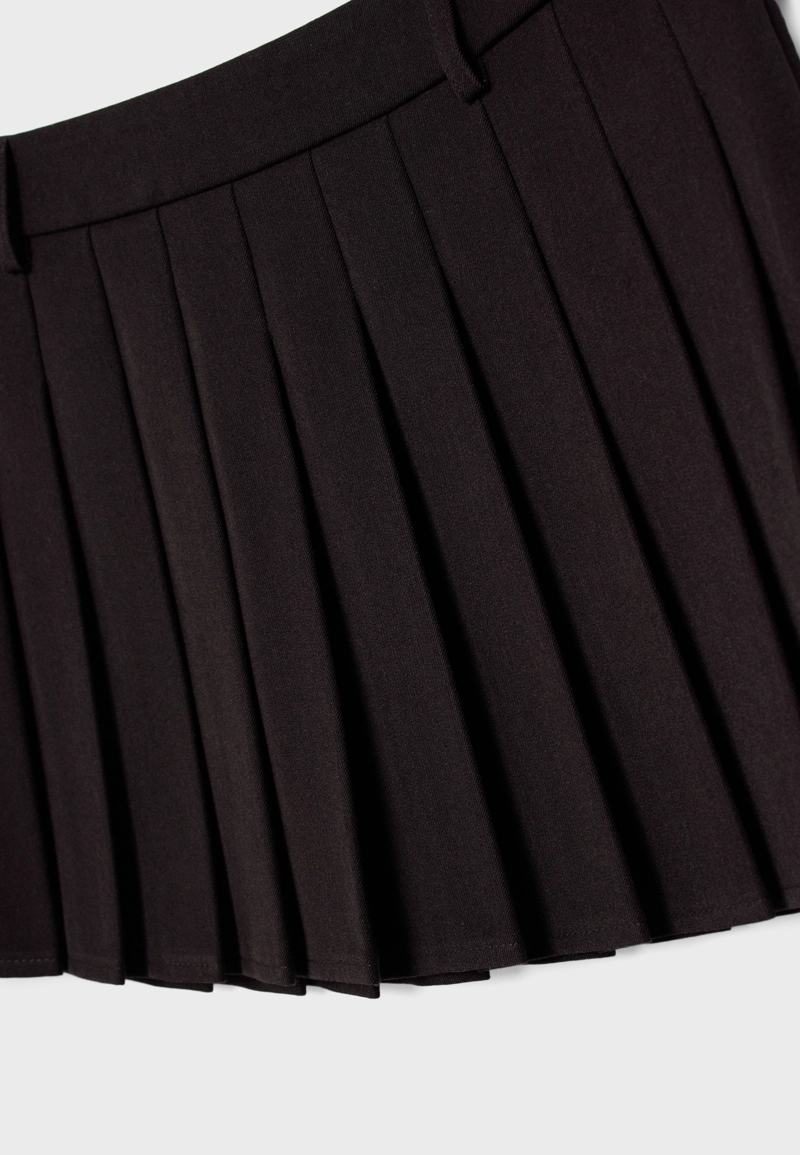 Мини-юбка со складками