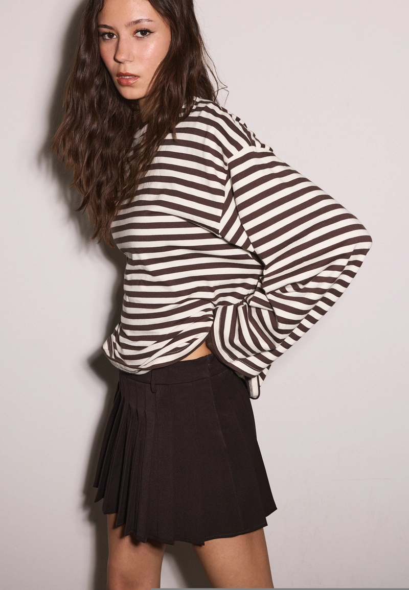 Мини-юбка со складками