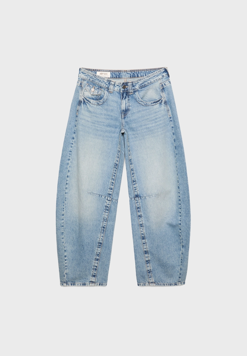 Джинсы barrel с низкой посадкой