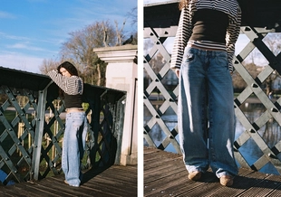 Джинсы barrel с низкой посадкой- Заказать в России