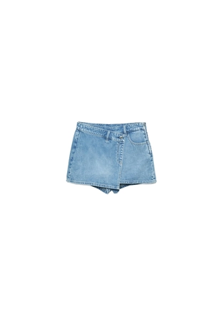 Crossover denim skort- Заказать в России