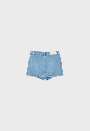 Crossover denim skort- Заказать в России