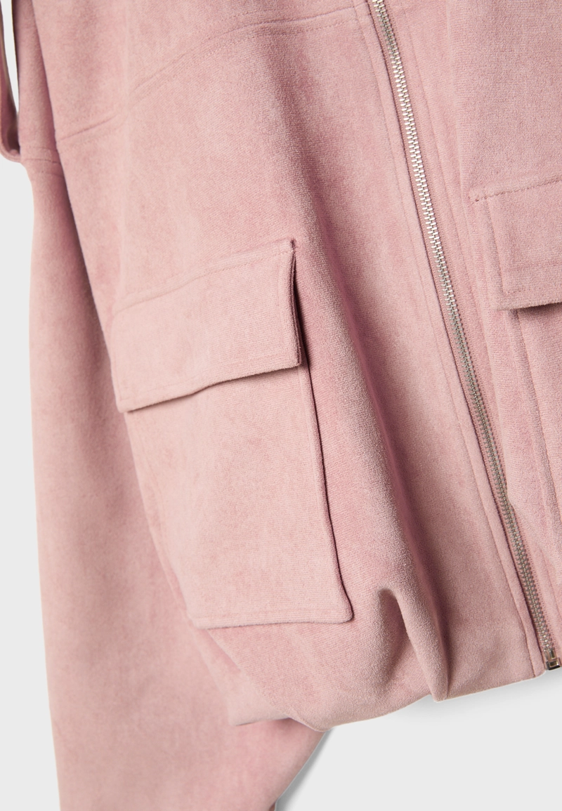 Куртка-баллон из искусственной замши