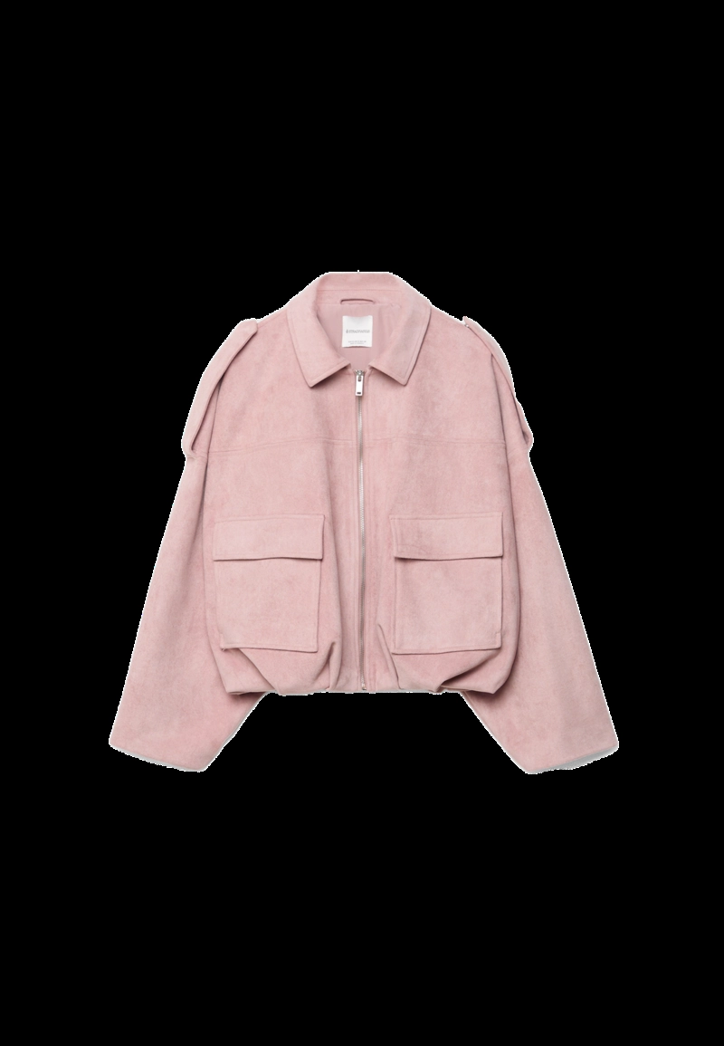 Куртка-баллон из искусственной замши