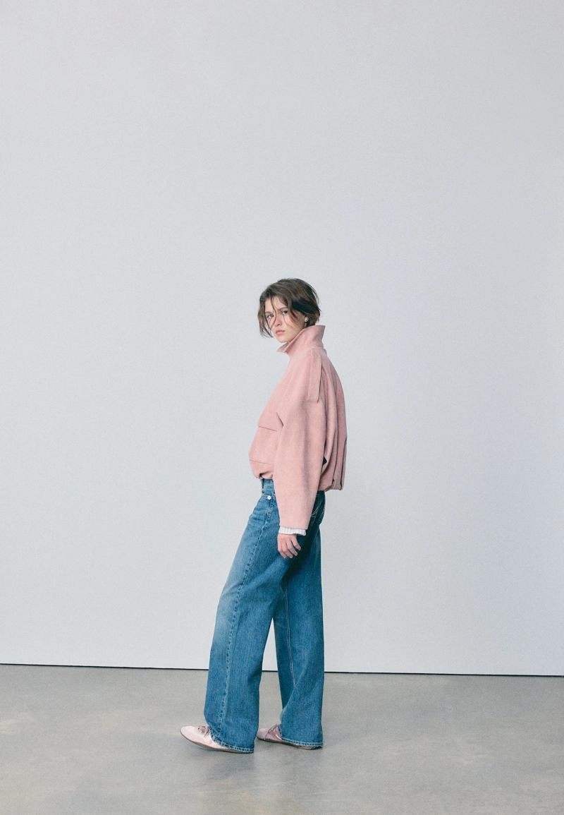 Куртка-баллон из искусственной замши