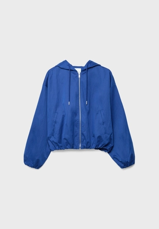 Нейлоновая куртка с капюшоном- Заказать в России