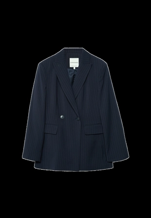 Приталенный пиджак в полоску- Заказать в России