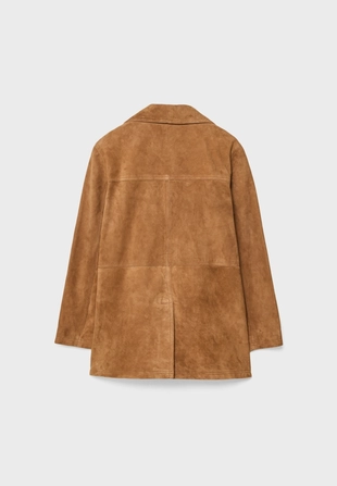 Кожаная куртка с карманами- Заказать в России