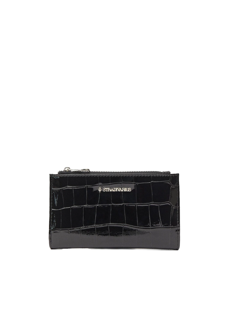 Базовый кошелек с тиснением под крокодиловую кожу