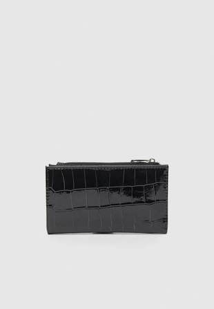 Базовый кошелек с тиснением под крокодиловую кожу- Заказать в России