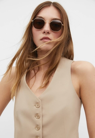 Металлические очки шестиугольной формы- Заказать в России