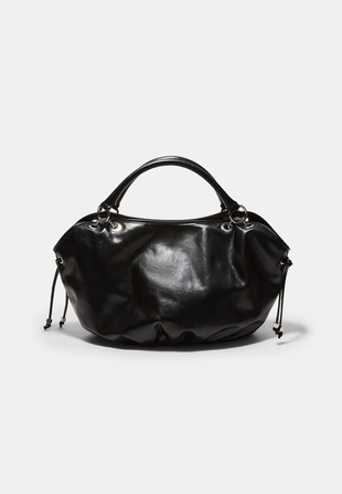 Круглая сумка-шопер с металлическими деталями- Заказать в России