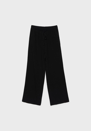 Flowing lineneffect trousers- Заказать в России