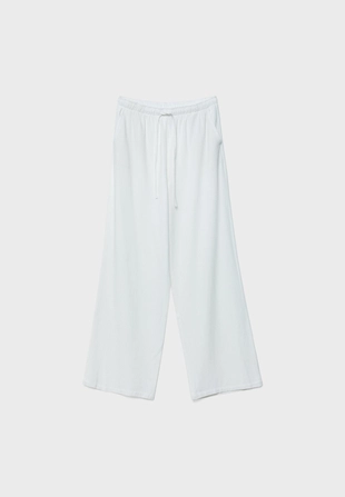 Flowing lineneffect trousers- Заказать в России