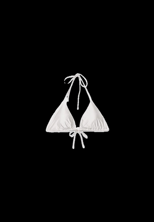 Атласный топ бикини треугольной формы- Заказать в России