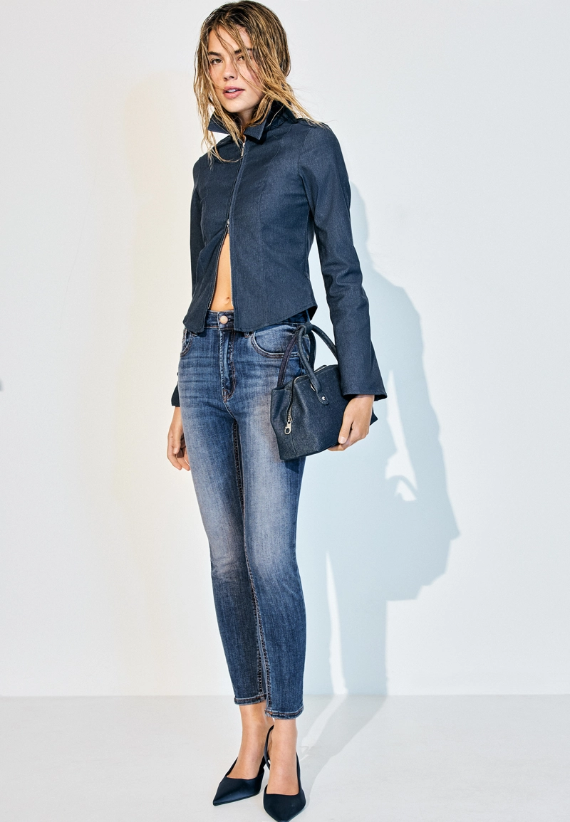 Джинсы скинни D07 с классической посадкой