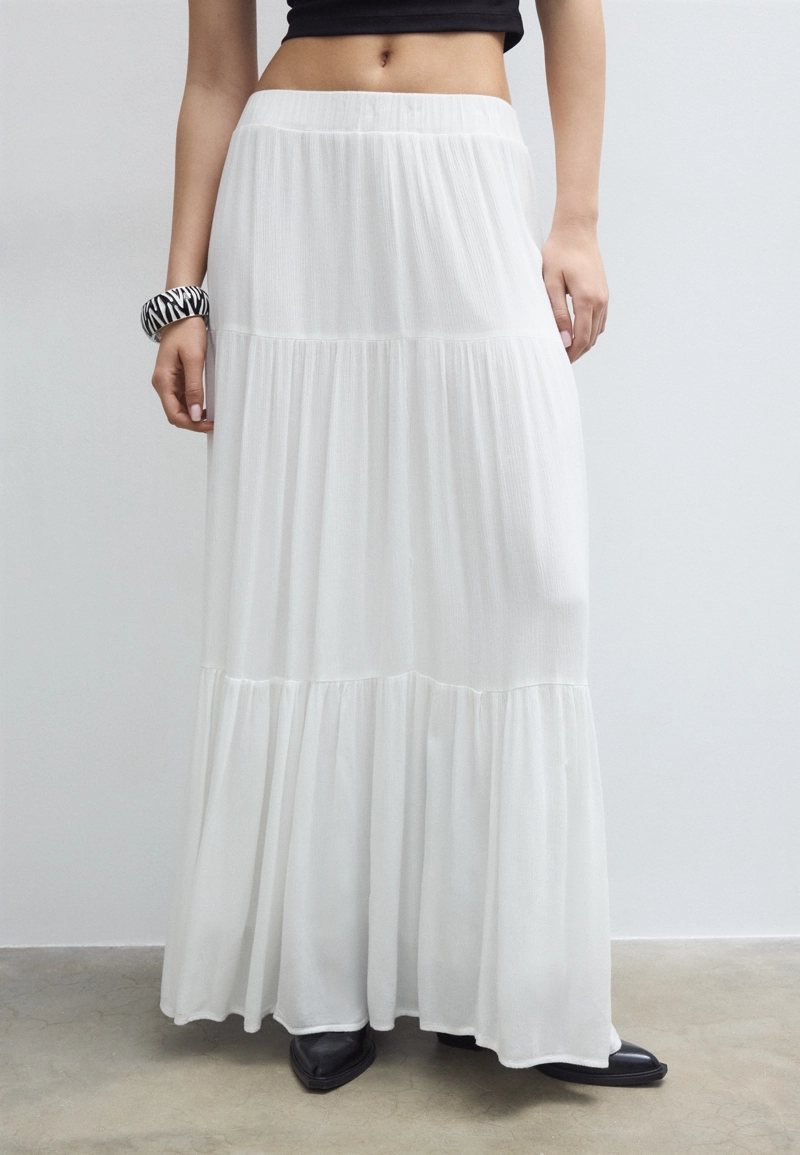 Юбка миди в стиле бохо