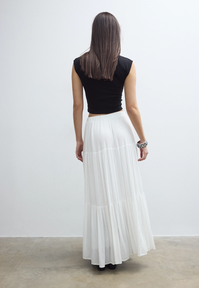 Юбка миди в стиле бохо