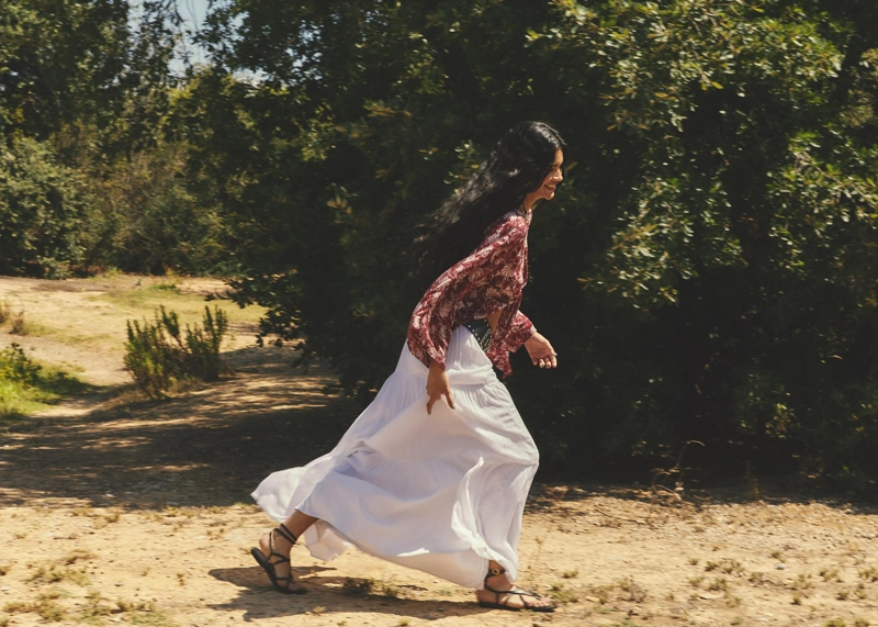 Юбка миди в стиле бохо