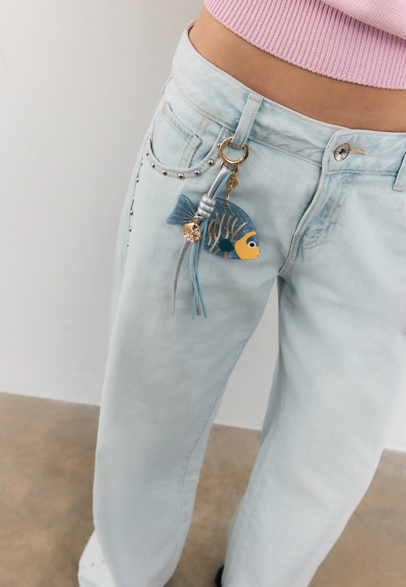 Брелок-подвеска «Рыбка» с бусинами