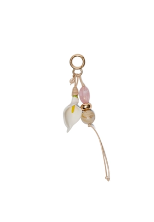 Beaded calla lily flower keyring- Заказать в России