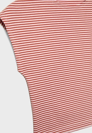 Базовая футболка с короткими рукавами в полоску- Заказать в России