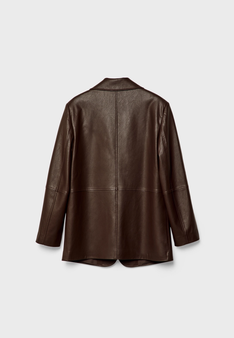 Пиджак из искусственной кожи