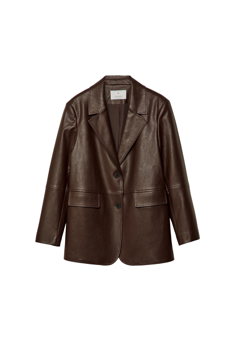 Пиджак из искусственной кожи