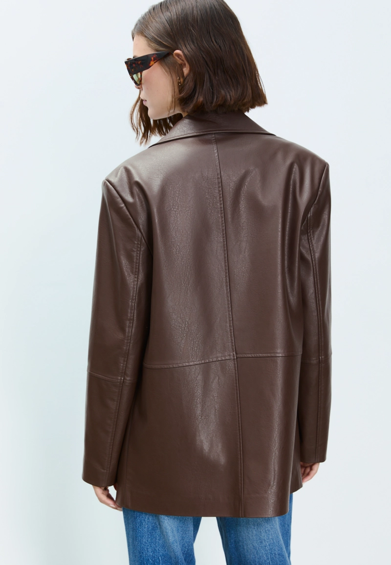 Пиджак из искусственной кожи