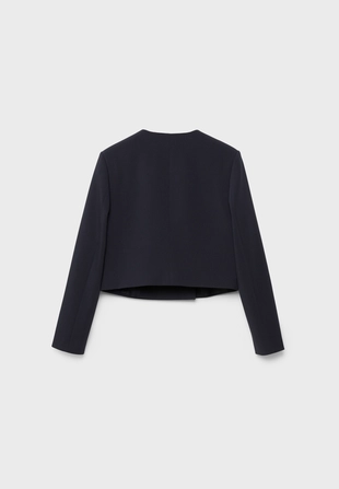 Укороченный пиджак с круглым вырезом- Заказать в России