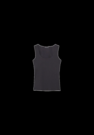 Майка из полиамида с широкими бретелями- Заказать в России