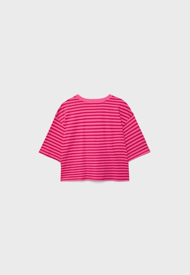 Полосатая футболка с короткими рукавами