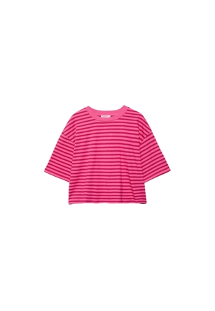 Полосатая футболка с короткими рукавами- Заказать в России