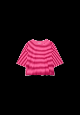 Полосатая футболка с короткими рукавами- Заказать в России